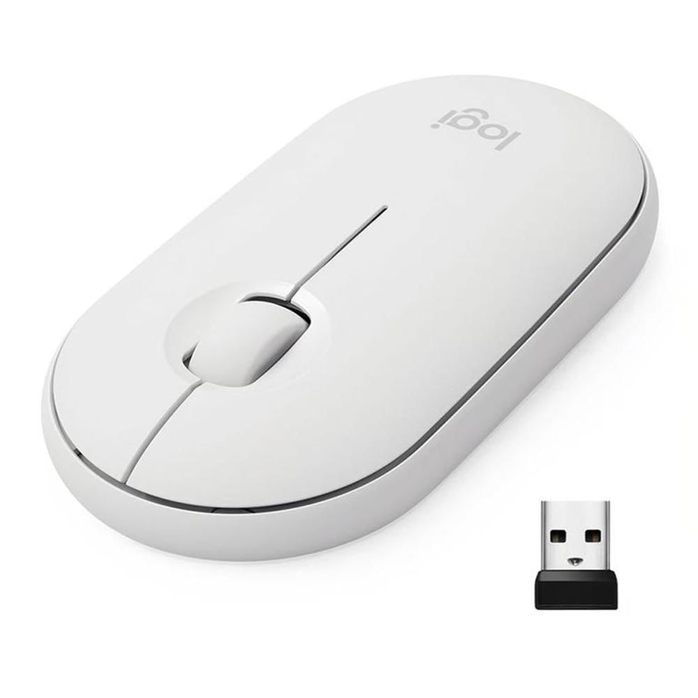 Mouse Logitech M350 Pebble wirelessBluetooth White 910-005770