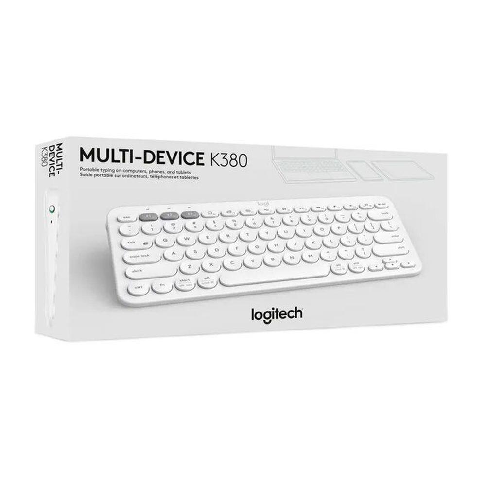 Logitech - Teclado K380 Bluetooth Multidispositivo - Blanco