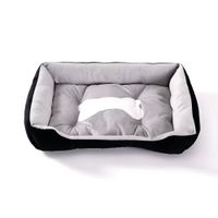 Cama Para Perros Antideslizante Y Lavable Negro Talla XXS