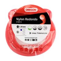 Nylon Otl redondo Rojo 3.3mm 5m Oregon