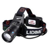 Linterna de Cabeza LED Lidimi 10W Zoom Recargable con 3 Modos de Luz