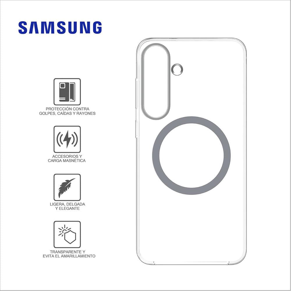 Case Samsung Clear Magnet Gp-Ffs936Ycatw Para El Galaxy S25 Plus Transparente