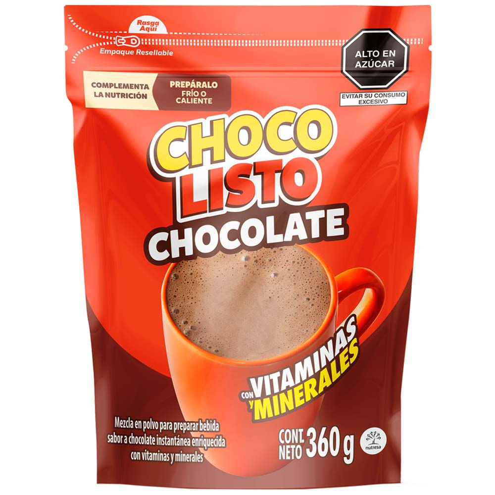 Fortificante en Polvo CHOCOLISTO Chocolate Bolsa 360g