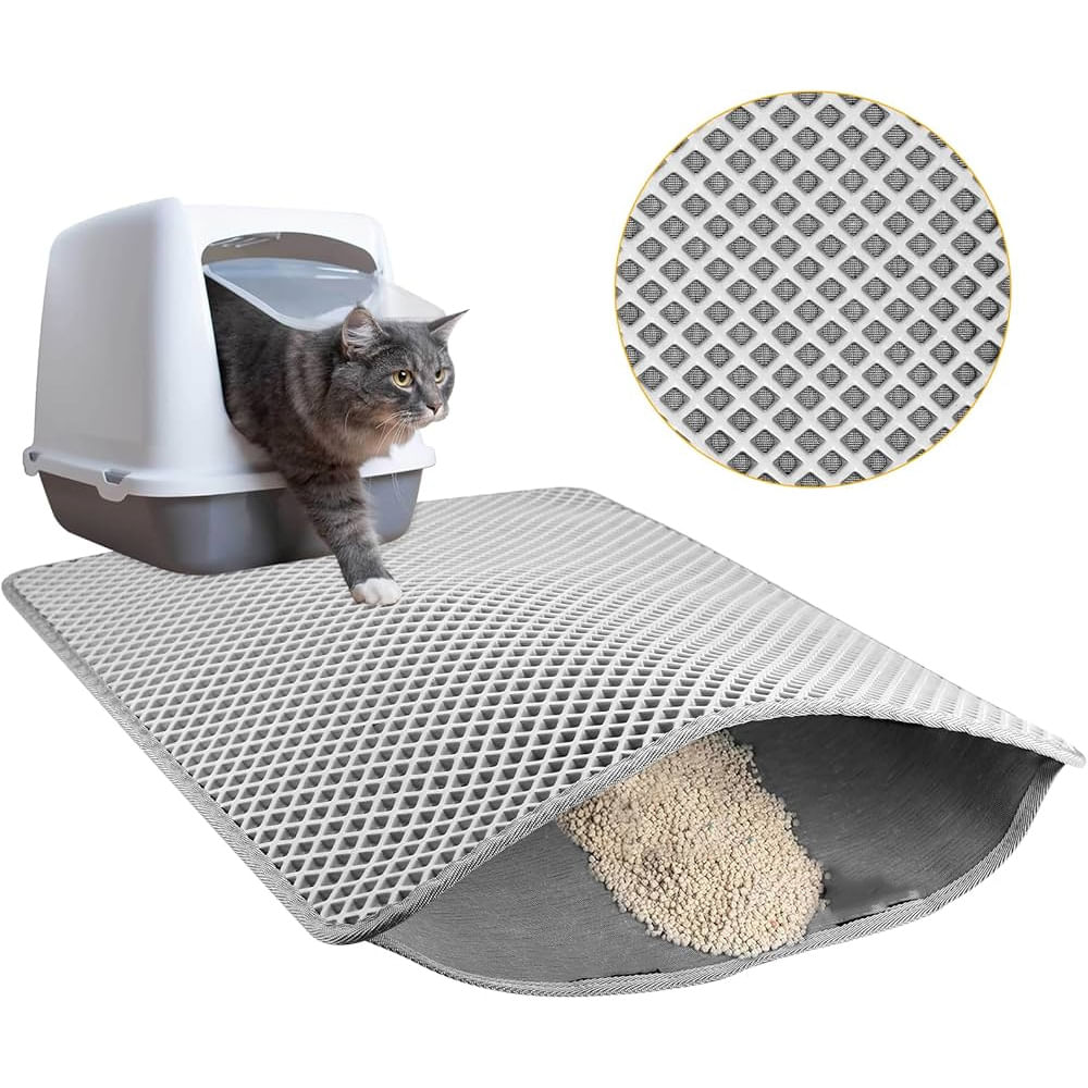 Alfombra Salida de Arenero de Gato - Gris 40x50