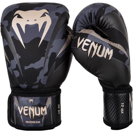 Guantes De Boxeo Venum Impact Negro 14-Ounce