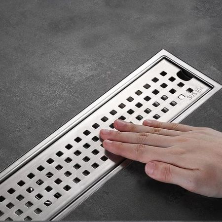 Sumidero Drenaje lineal 10x60cm de acero inoxidable 304