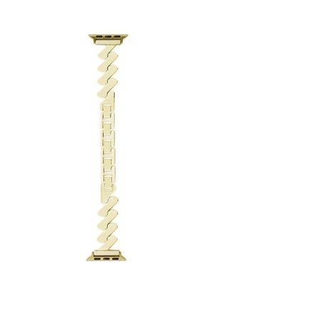Correa de acero inoxidable para apple watch Zigzag 42 44 45 49mm dorado