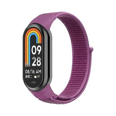 Correa de nylon Xiaomi Band 8  9 Morado