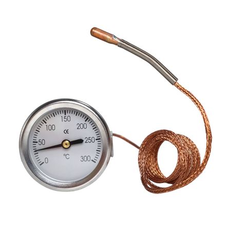 Termómetro Horno con Capilar 1.12m Acero Inoxidable 300°C