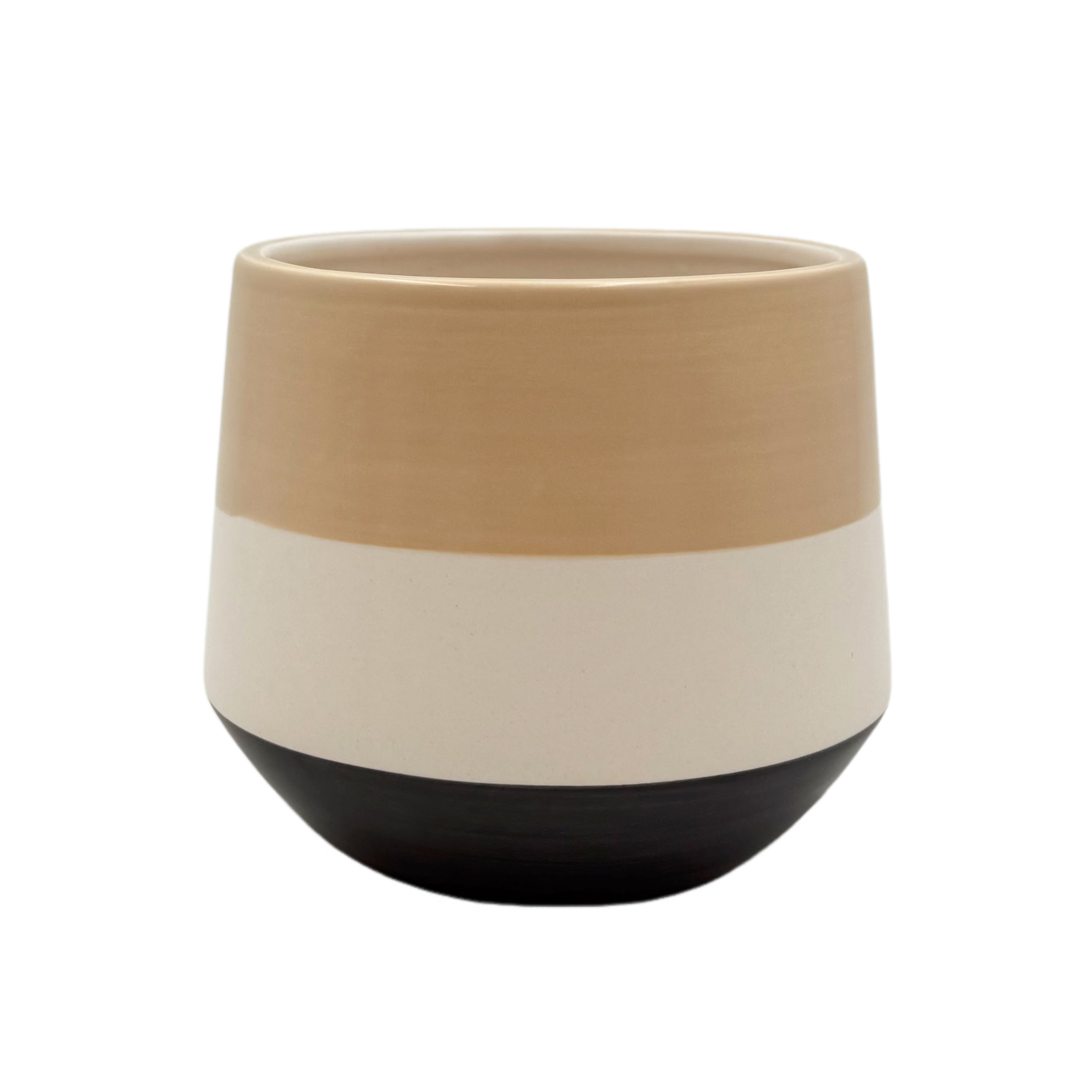 Maceta Cerámica Diseño - Colores Aleatorios