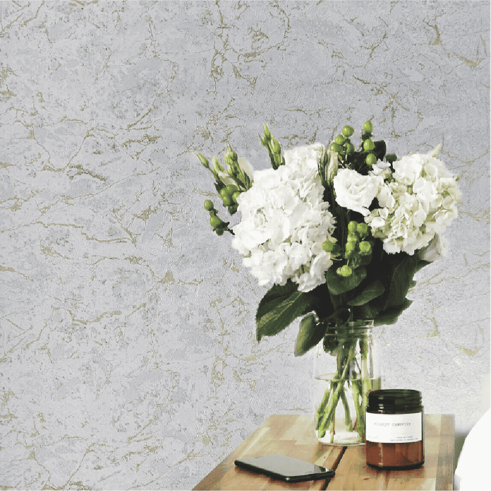 Papel Decorativo Marmol Dorado 0.53x10m