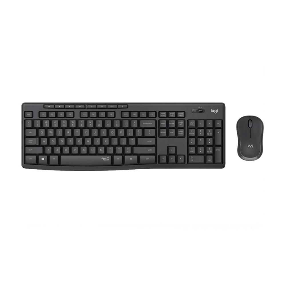 Kit Teclado Y Mouse Logitech MK295 Silent Touch Wireless Negro