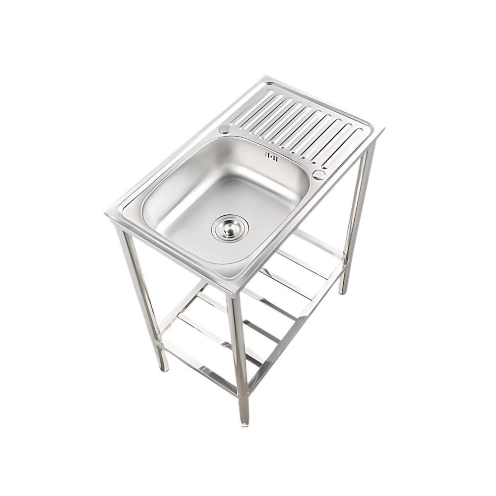 Lavadero de acero inoxidable satinado SG-7545C1 con escurridor