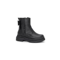 Botines Niña Cuero PAR&SS KIDS MV25Q3-ISA NEGRO