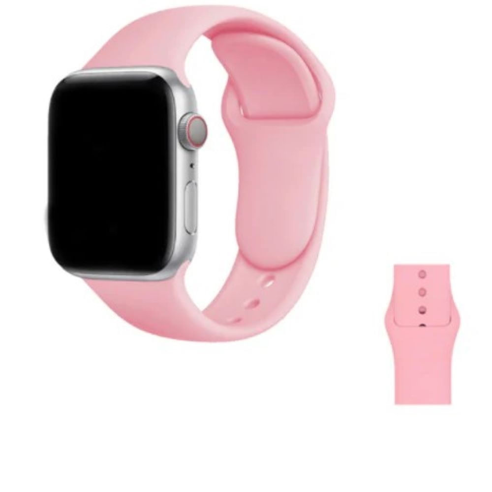 correa de silicona imantada para Applewatch 38-40-41mm y 42 serie 10 rosa