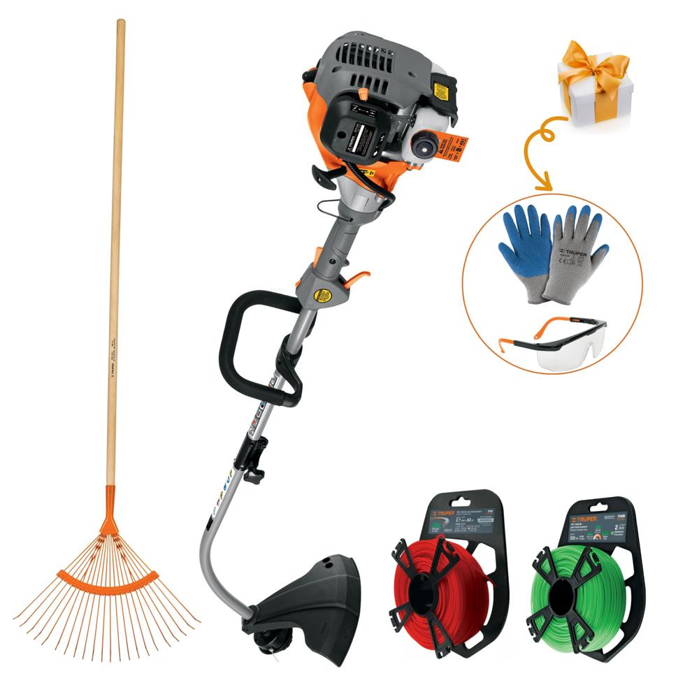 Combo Desbrozadora podadora motoguadaña 1.2 HP gasolina, Truper