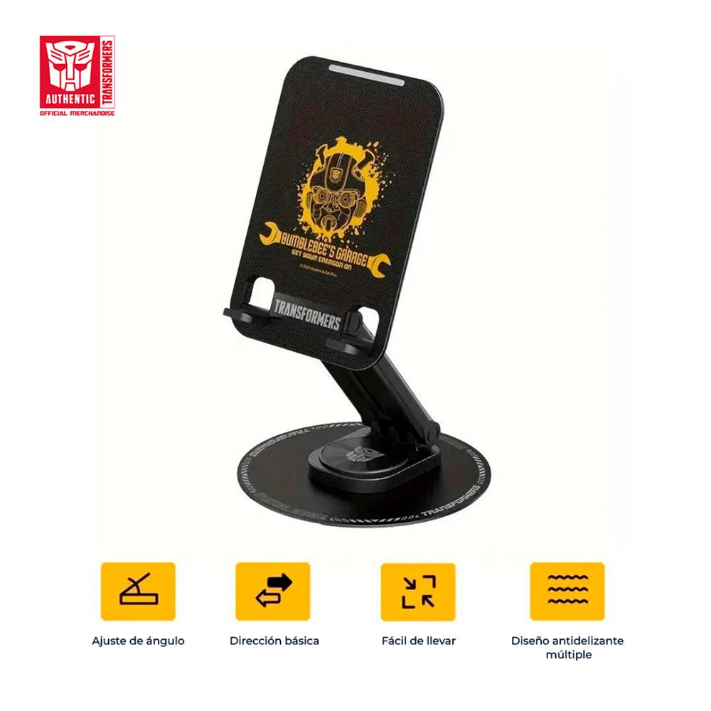 Soporte de mesa Para Celular Bumblebee Giro 360 Metal-Plastico TF-X06