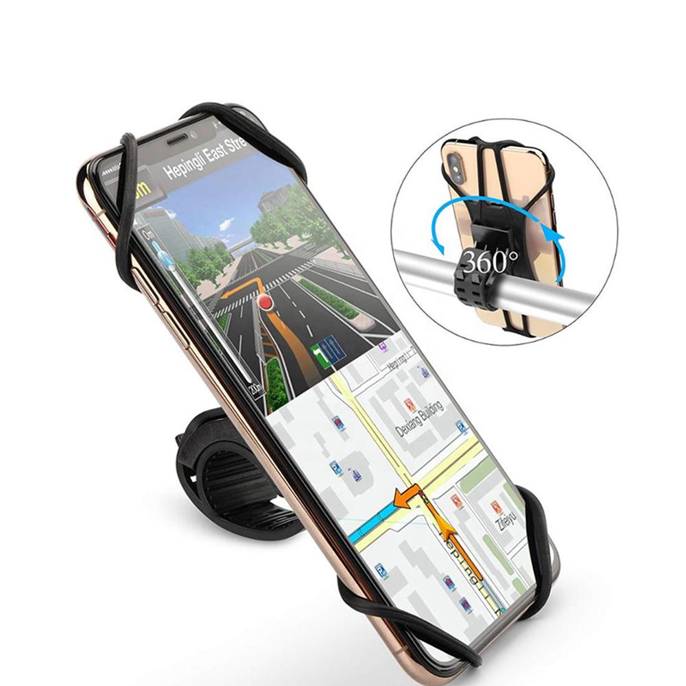 Soporte Universal de bicicleta para celular SH-BICPH silicona Negro