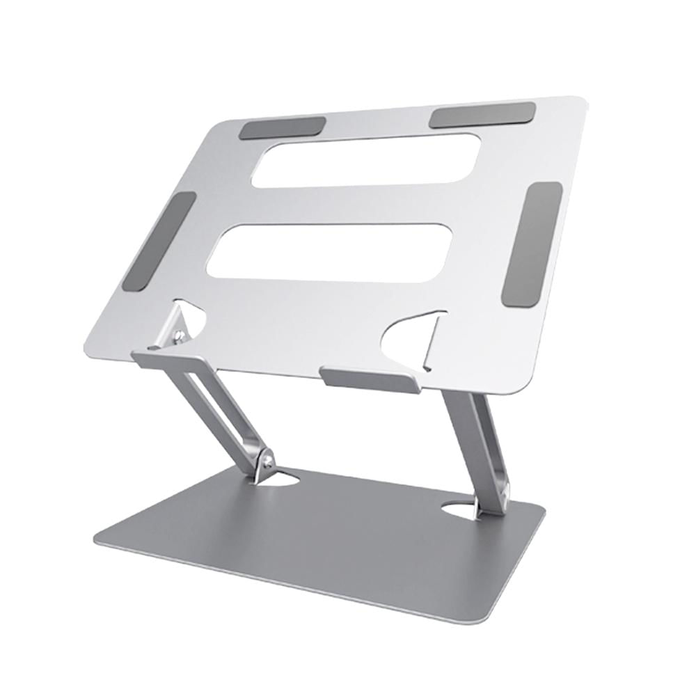 Soporte de Escritorio para Laptop Plegable Aluminio Ergonomico HL303 Silver