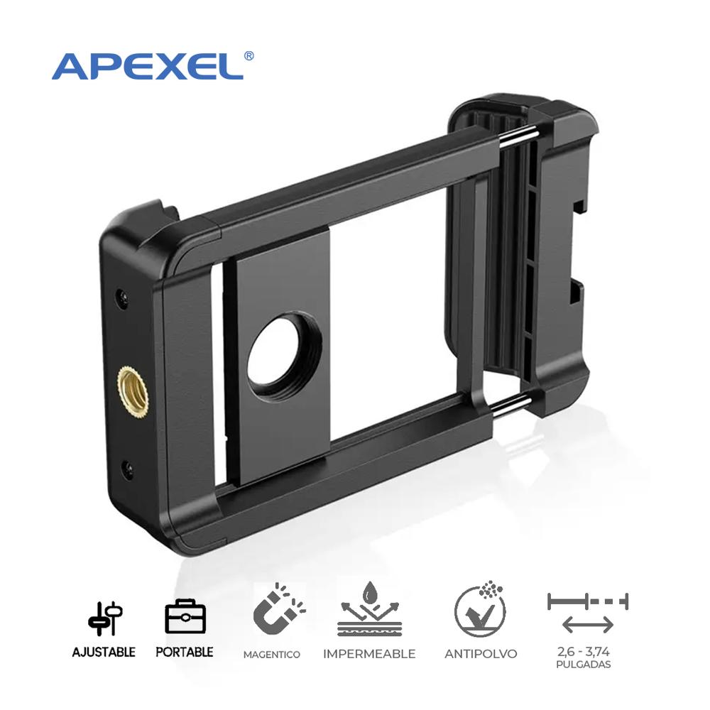 Soporte de Celular Apexel Para Dispositivo Optico APL-F002 ABS Negro