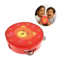 Pandereta Rojo Infantil 20 cm con diseño para niños