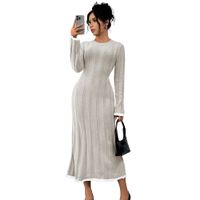 Vestido Mujer 463G-37 Hilo Tacto Amarrable En La Espalda Claro Color Hueso