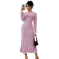 Vestido Mujer 463G-37 Hilo Tacto Amarrable En La Espalda Claro Color Rosa