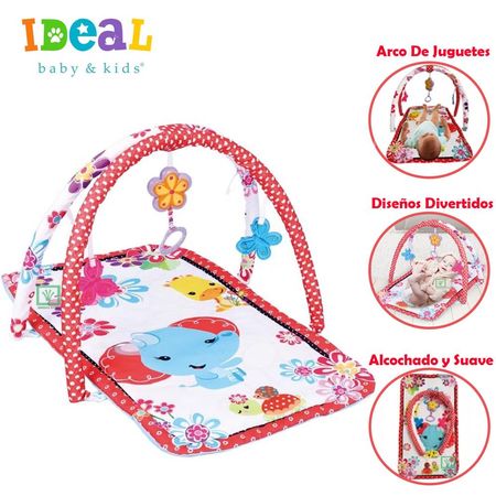 Gimnasio Ideal Para Bebe con Juguetes Elephant Red