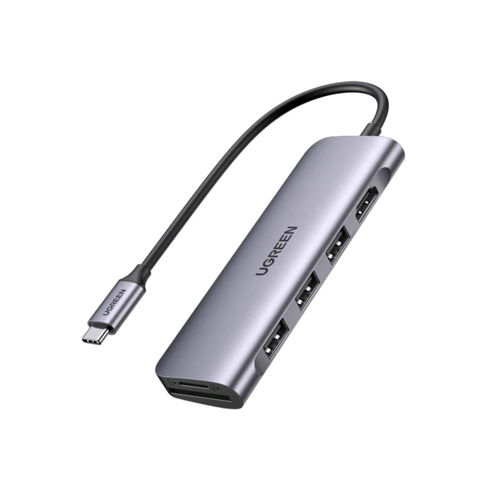 Hub Ugreen 6 en 1 USB-C a HDMI/USB-A/USB-C PD 100W CM511-35999