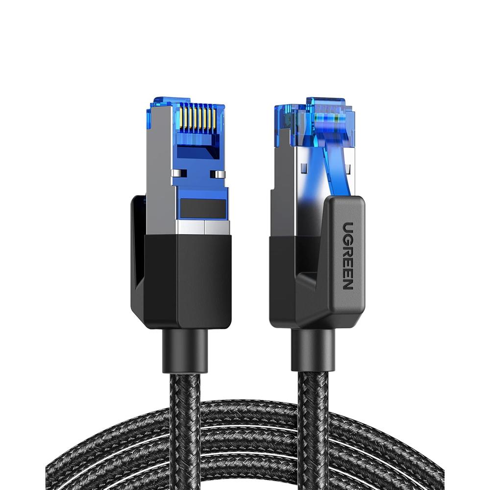 Cable de Red UTP Cat8 Ugreen 3m RJ45 40Gbps Trenzado NW153 80432 Negro