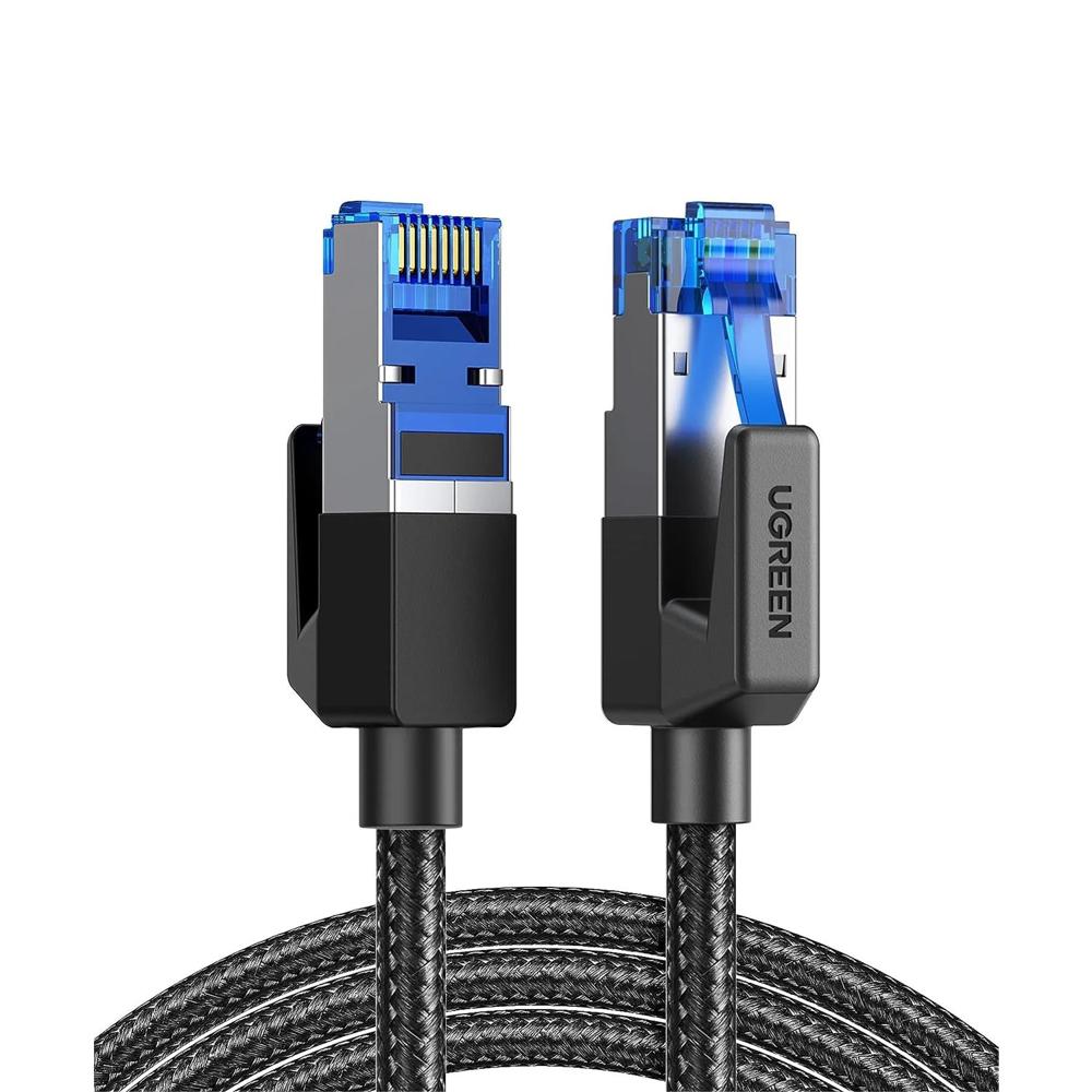 Cable de Red UTP Cat8 Ugreen 5m RJ45 40Gbps Trenzado NW153 80433 Negro
