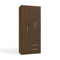 Ropero MDP Jacaranda Orange Modelo Cali 3 Puertas 2 Cajones Marrón