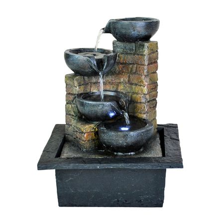 Fuente de agua con luz Orange