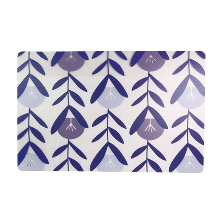 Individual PVC Diseño Flores 44x28.5cm Orange