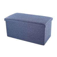 Puff Tela Azul Orange Modelo Lotus 2 Cuerpos