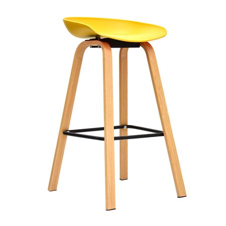 Banco Fijo para Bar Misuri Metal Amarillo Bonno