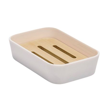 Jabonera de Plástico/Madera Haya Orange Modelo Haya Blanco