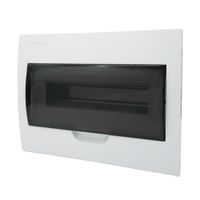 Tablero Empotrable de PVC 12 Polos con Tapa TKL