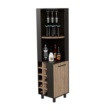 Bar Esquinero Kaia Negro Melamina Tuhome