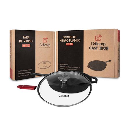 Sartén N30 + Tapa + Mango Grillcorp