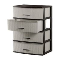 Cómoda Organizadora Happy #4 Marrón Beige Polinplast