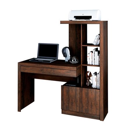 Escritorio Melamina Bonno Nolan Rústico 125cm x 138cm