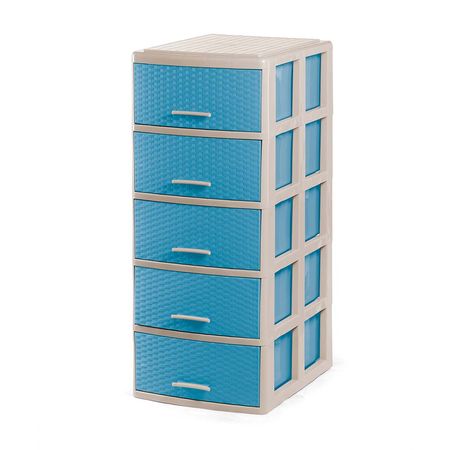 Cómoda Organizadora Polinplast Modelo #5 Beige Celeste