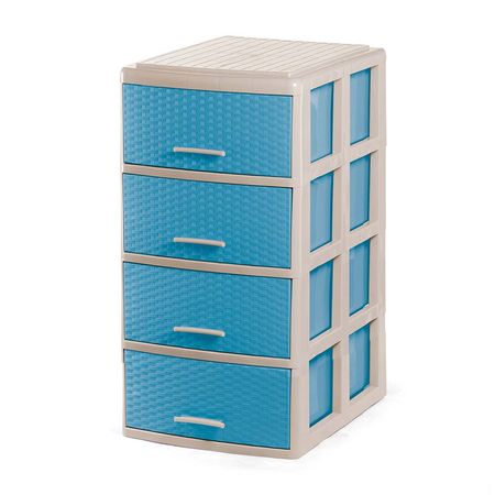 Cómoda Organizadora Polinplast Modelo #4 Beige Celeste