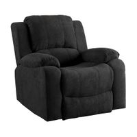 Sillón Reclinable Microfibra 1 Cuerpo Negro Orange