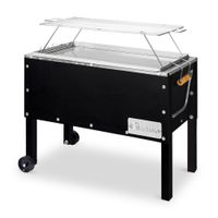 Caja China Mediana Grillcorp Black Premium con Parrilla de Acero Inoxidable