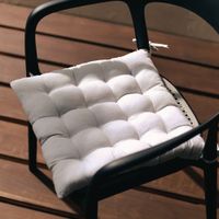 Cojín Decorativo Poliéster Orange para Silla 40x40cm Beige