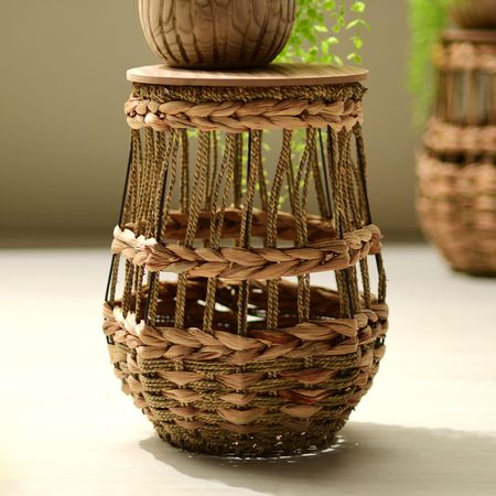 Mesa de Almacenamiento MDF Orange Beige de 32x43cm