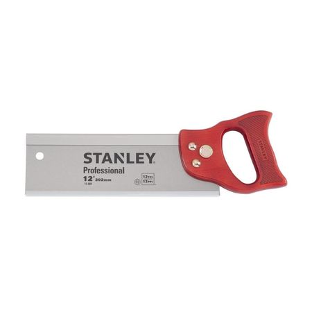 Serrucho de Costilla Profesional Stanley Modelo Costillas 15884 de Acero con Dientes Templados 12' Plata