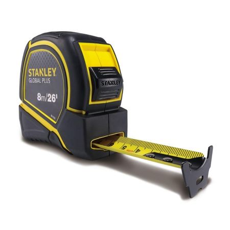 Wincha Stanley Modelo 30626 de 8 Metros con Caja Plástica ABS y Gancho Cero Absoluto
